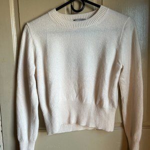 J. Crew cropped cashmere crewneck sweater